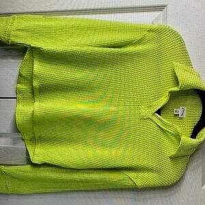 Long sleeve collar knit shirt